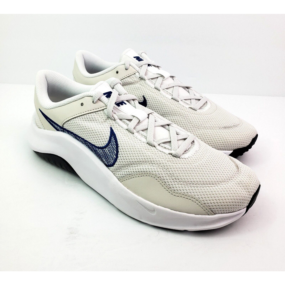Nike Legend Essentials 3 NN Mens Sz 10 Platinum Tint Court Blue Sneaker Shoes